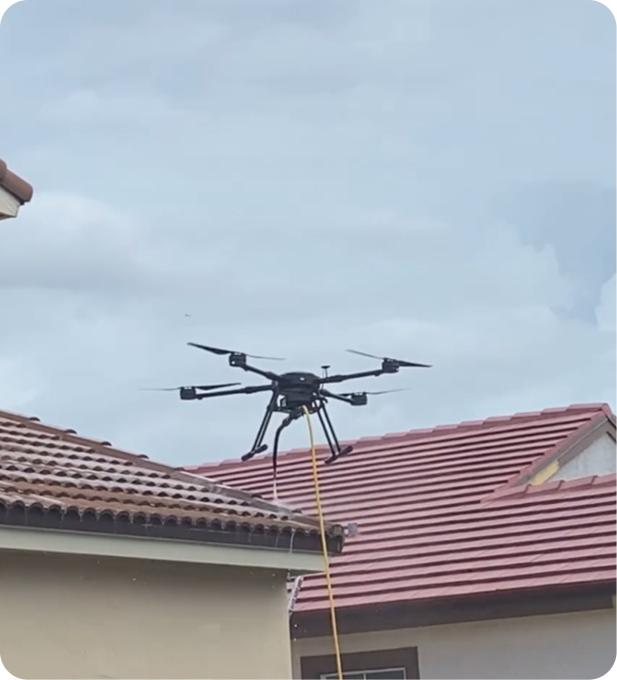 Nettoyage par drone